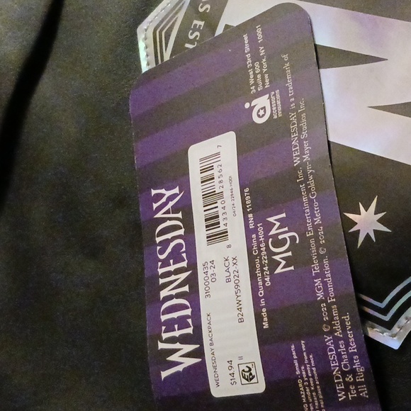 WEDNESDAY ADDAMS 17" BACKPACK - Picture 14 of 14